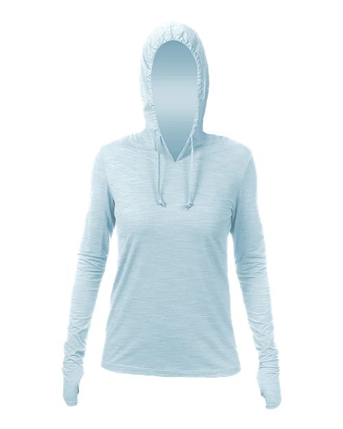 Women's Breeze Tech Hooded Long Sleeve T-Shirt | USA Decoration