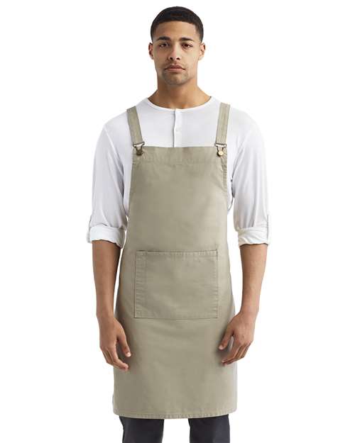 Cross Back Barista Apron with Pocket | USA Decoration
