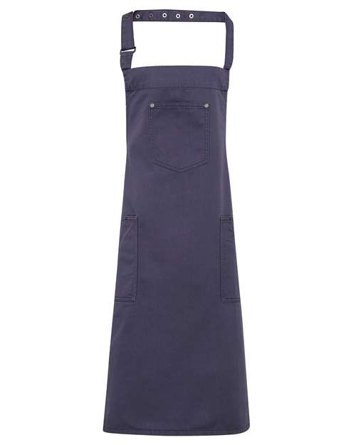 Cotton Chino Bib Apron with Pocket | USA Decoration