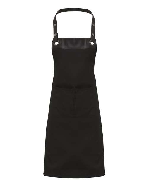 Espresso Bib Apron with Pocket | USA Decoration