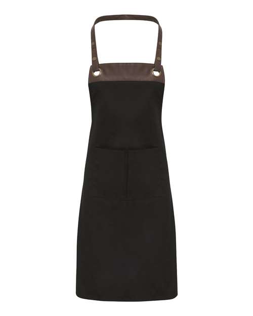 Espresso Bib Apron with Pocket | USA Decoration