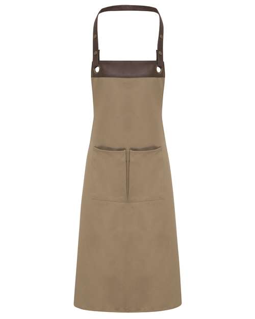Espresso Bib Apron with Pocket | USA Decoration