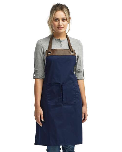 Espresso Bib Apron with Pocket | USA Decoration