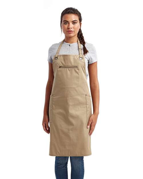 Barley Recycled Bib Apron with Pocket | USA Decoration