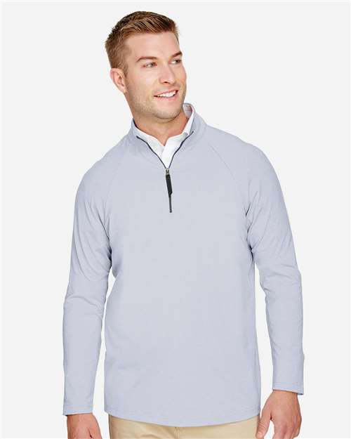 CrownLux Performance® Clubhouse Micro-Stripe Quarter-Zip Pullover | USA Decoration