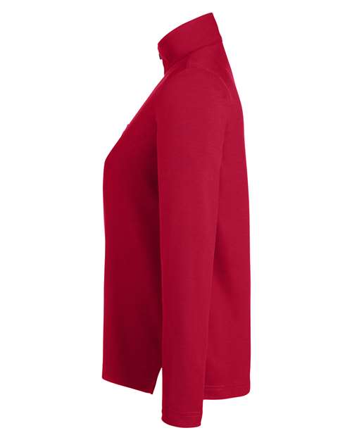 Women's Fusion ChromaSoft™ Pique Quarter-Zip Pullover | USA Decoration