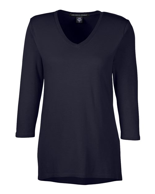 Women's Perfect Fit™ Bracelet-Length V-Neck Top | USA Decoration