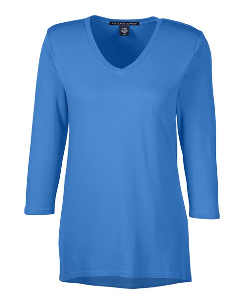 Women's Perfect Fit™ Bracelet-Length V-Neck Top | USA Decoration