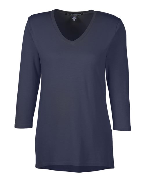 Women's Perfect Fit™ Bracelet-Length V-Neck Top | USA Decoration
