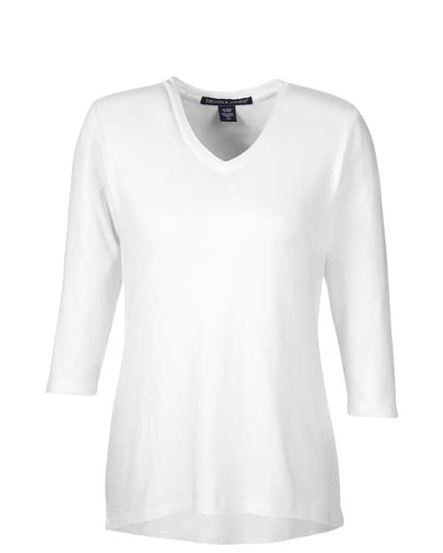 Women's Perfect Fit™ Bracelet-Length V-Neck Top | USA Decoration