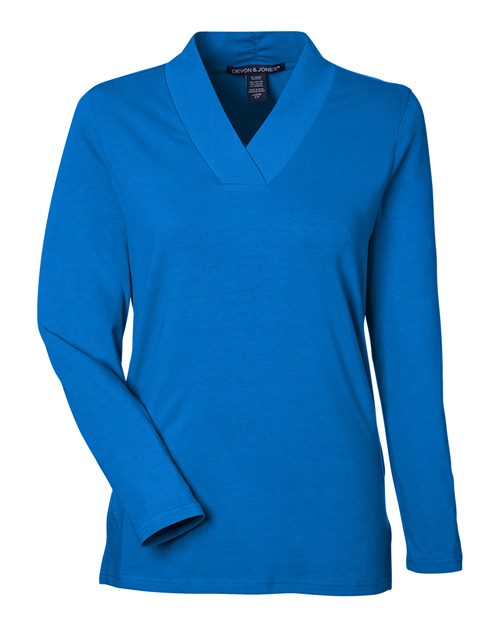 Women's Raleigh Shawl Collar Knit Top | USA Decoration