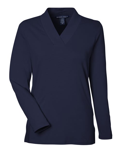Women's Raleigh Shawl Collar Knit Top | USA Decoration