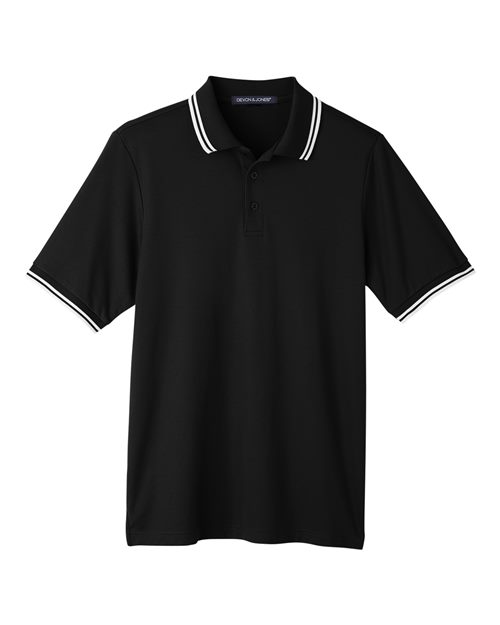 CrownLux Performance® Plaited Tipped Polo | USA Decoration