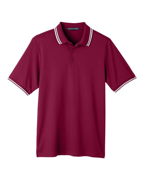 CrownLux Performance® Plaited Tipped Polo | USA Decoration