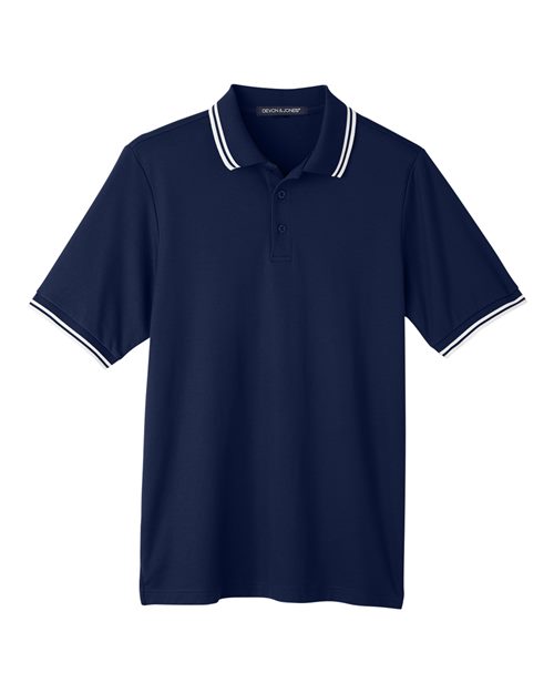 CrownLux Performance® Plaited Tipped Polo | USA Decoration