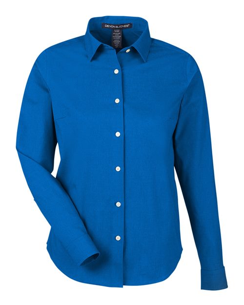 Women's CrownLux Performance® Spencer Poplin Dress Shirt | USA Decoration
