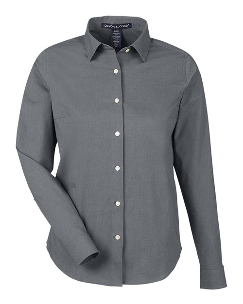 Women's CrownLux Performance® Spencer Poplin Dress Shirt | USA Decoration