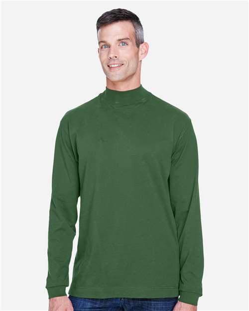 Sueded Jersey Mock Neck T-Shirt | USA Decoration