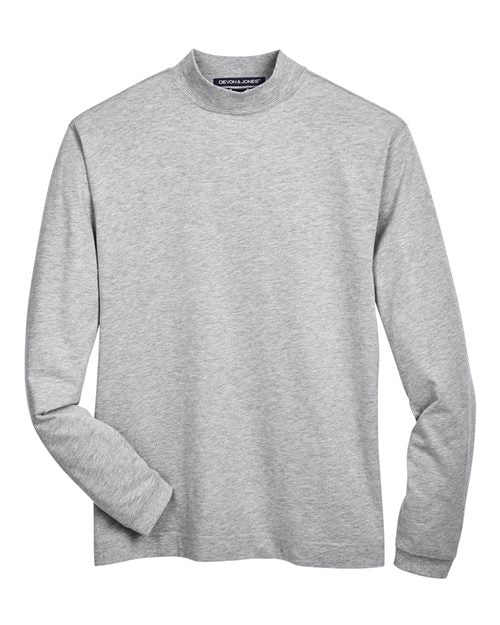 Sueded Jersey Mock Neck T-Shirt | USA Decoration