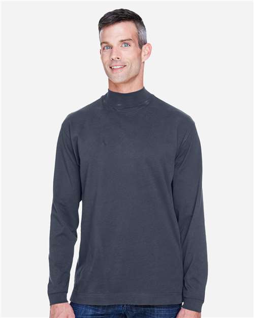 Sueded Jersey Mock Neck T-Shirt | USA Decoration