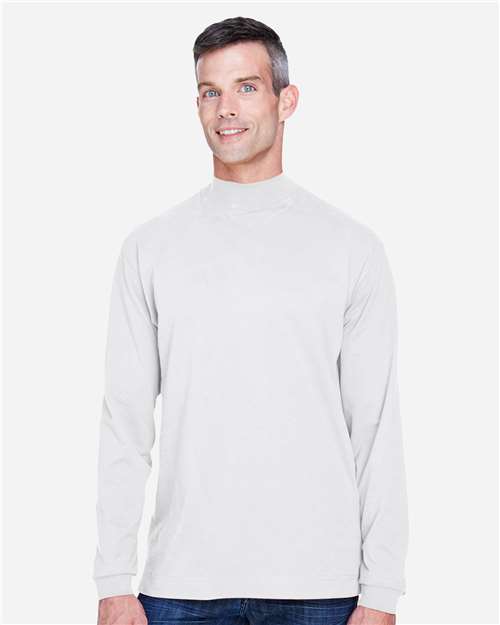 Sueded Jersey Mock Neck T-Shirt | USA Decoration