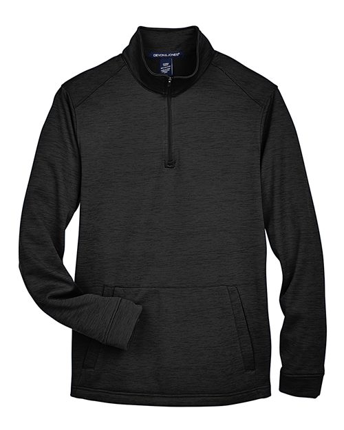 Newbury Mélange Fleece Quarter-Zip Pullover | USA Decoration