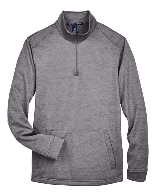 Newbury Mélange Fleece Quarter-Zip Pullover | USA Decoration
