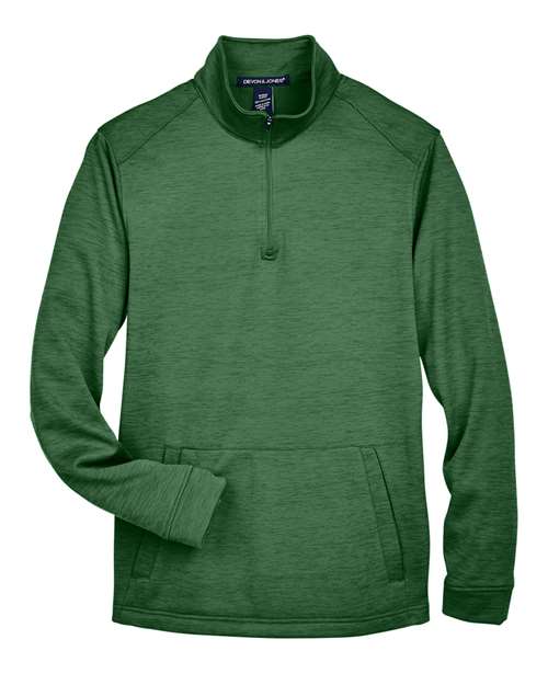 Newbury Mélange Fleece Quarter-Zip Pullover | USA Decoration