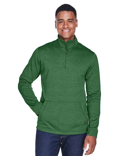 Newbury Mélange Fleece Quarter-Zip Pullover | USA Decoration