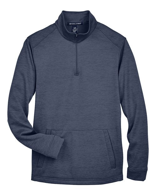 Newbury Mélange Fleece Quarter-Zip Pullover | USA Decoration