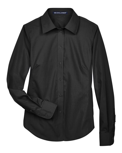 Women's Crown Collection® Broadcloth Woven Dress Shirt | USA Decoration