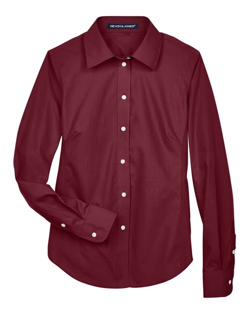 Women's Crown Collection® Broadcloth Woven Dress Shirt | USA Decoration