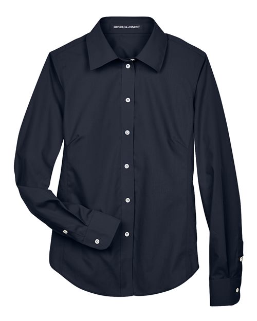 Women's Crown Collection® Broadcloth Woven Dress Shirt | USA Decoration