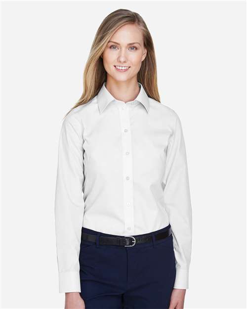 Women's Crown Collection® Broadcloth Woven Dress Shirt | USA Decoration