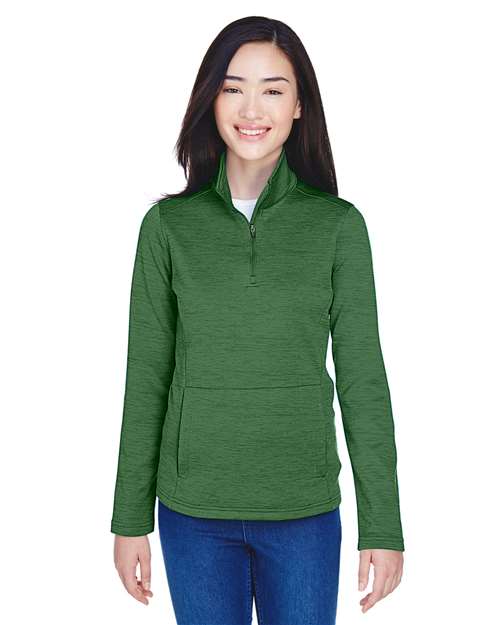Women's Newbury Mélange Fleece Quarter-Zip Pullover | USA Decoration