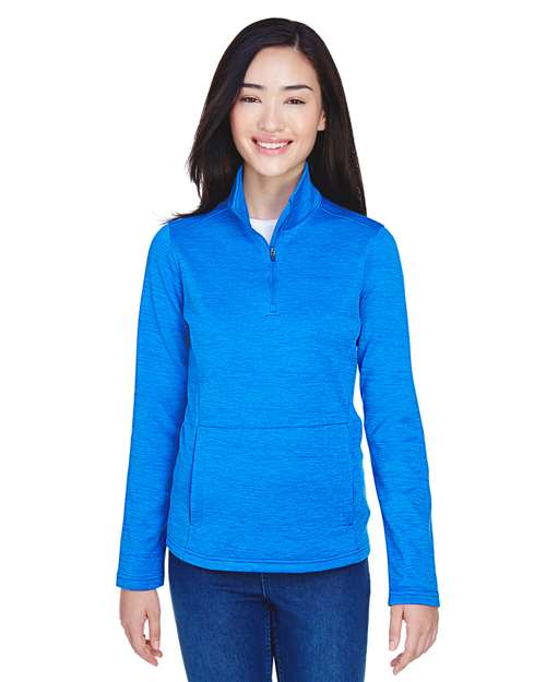 Women's Newbury Mélange Fleece Quarter-Zip Pullover | USA Decoration