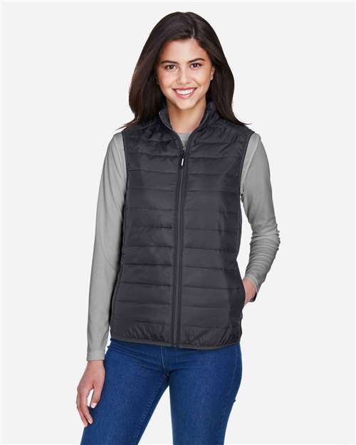 Women's Prevail Packable Puffer Vest | USA Decoration