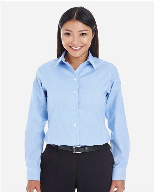 Women's Crown Collection® Royal Dobby Woven Dress Shirt | USA Decoration