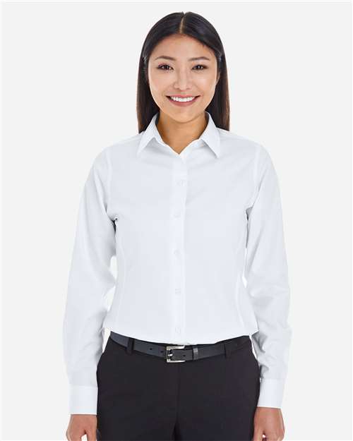 Women's Crown Collection® Royal Dobby Woven Dress Shirt | USA Decoration