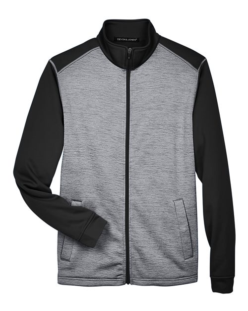 Newbury Colorblock Mélange Fleece Full-Zip jacket | USA Decoration