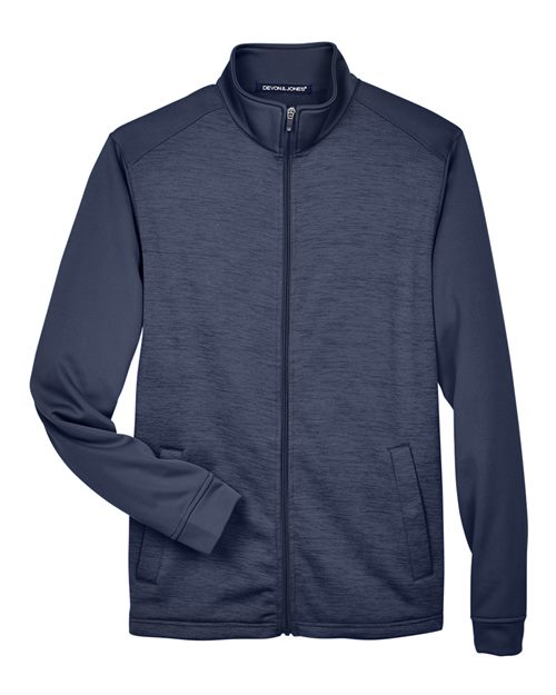 Newbury Colorblock Mélange Fleece Full-Zip jacket | USA Decoration