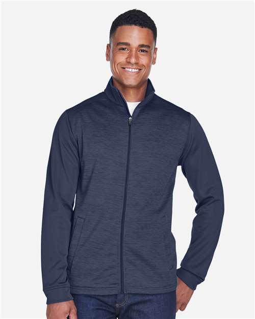 Newbury Colorblock Mélange Fleece Full-Zip jacket | USA Decoration