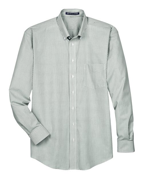 Crown Collection® Banker Stripe Woven Dress Shirt | USA Decoration