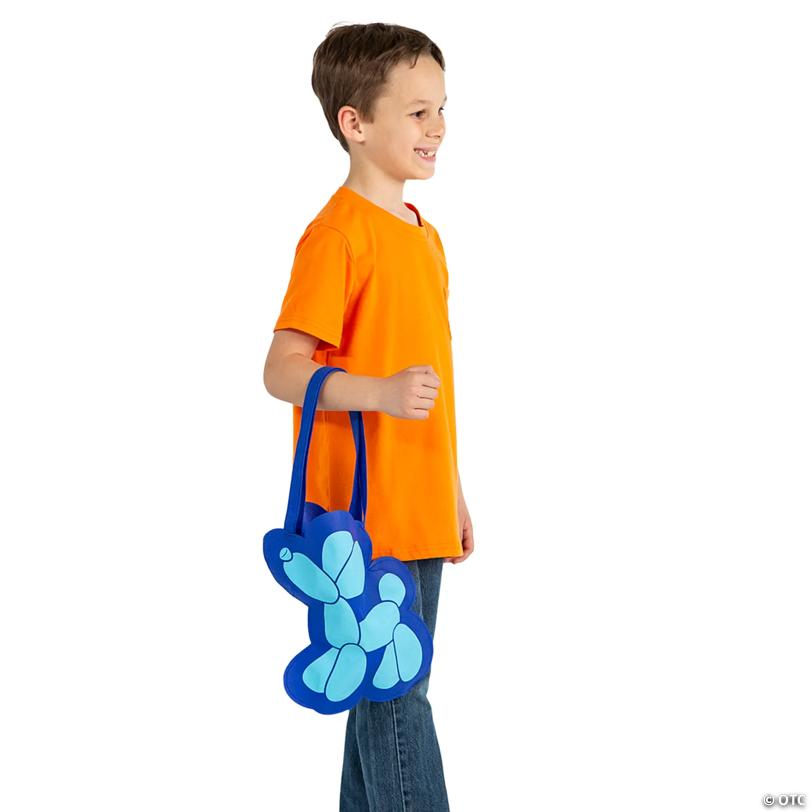 11" x 12" Medium Balloon Dog-Shaped Nonwoven Tote Bags - 12 Pc.