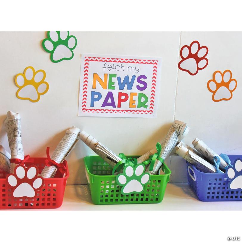 11" x 4 1/2" Classroom Storage Tall Plastic Baskets with Handles - 6 Pc.