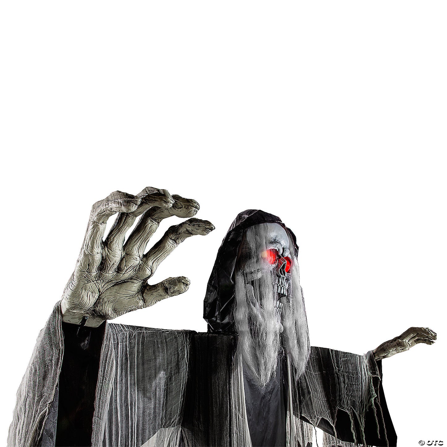 12 Ft. Standing Body Turning Grim Reaper Halloween Decoration | USA Decoration®