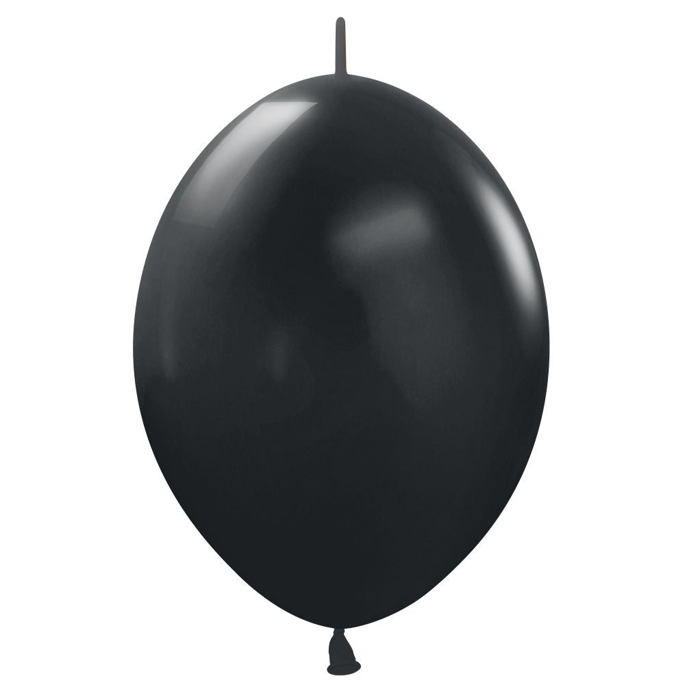Latex Balloons 12 Inch Sempertex Link-O-Loon Deluxe Black