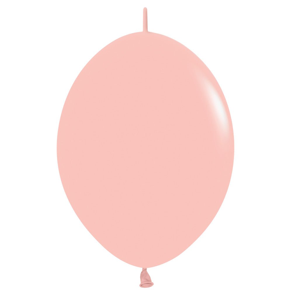 Latex Balloons 12 Inch Sempertex Link-O-Loon Pastel Matte Melon