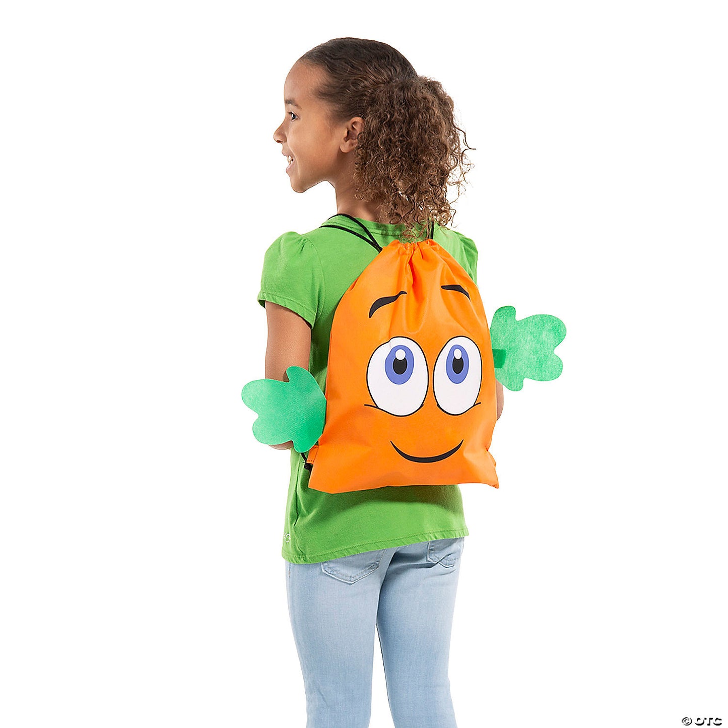 12" x 15" Medium Spookley the Square Pumpkin™ Nonwoven Drawstring Bags - 12 Pc. | USA Decoration®