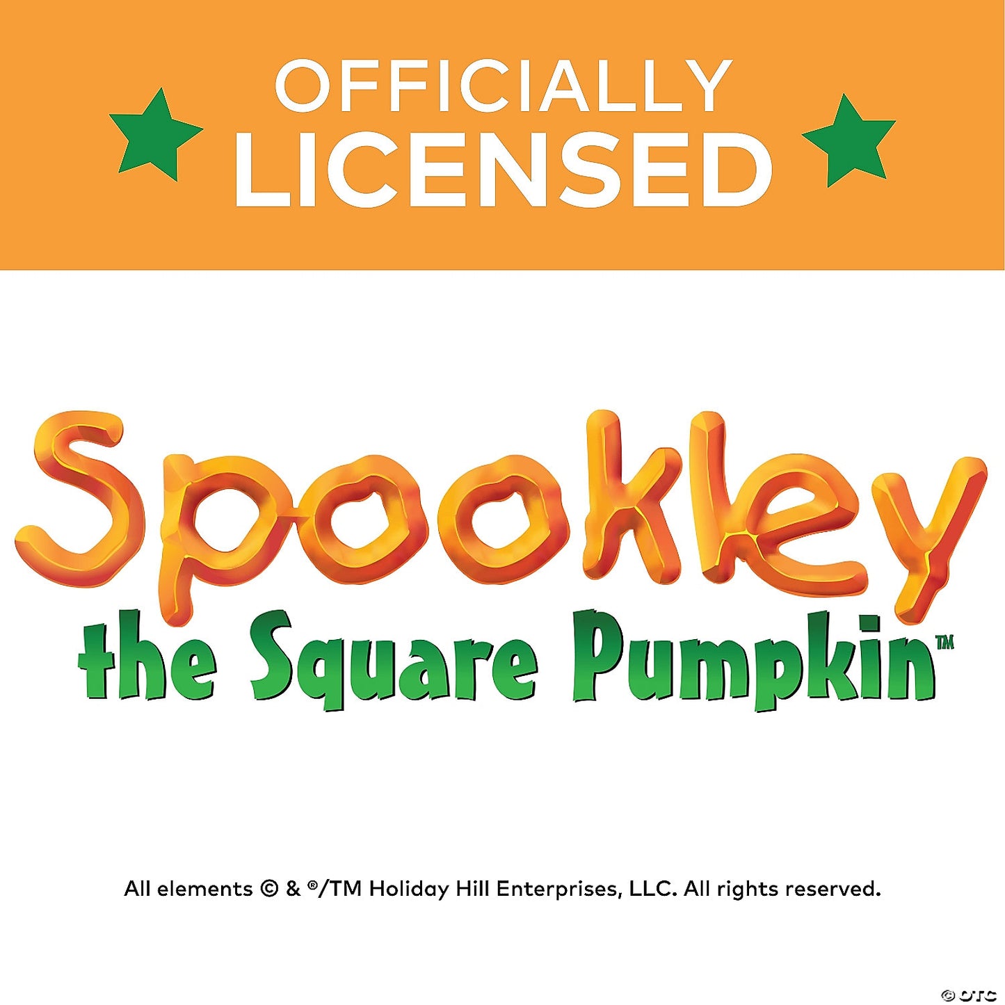 12" x 15" Medium Spookley the Square Pumpkin™ Nonwoven Drawstring Bags - 12 Pc. | USA Decoration®
